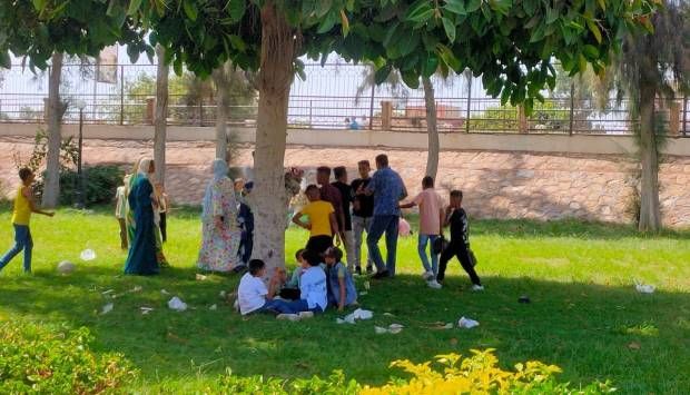 إقبال كبير على حدائق الرى بالقناطر الخيرية خلال عيد الأضحى (صور)