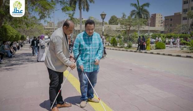 التضامن تعلن نجاح تركيب أول مسارات للمكفوفين وضعاف البصر بجامعة الزقازيق