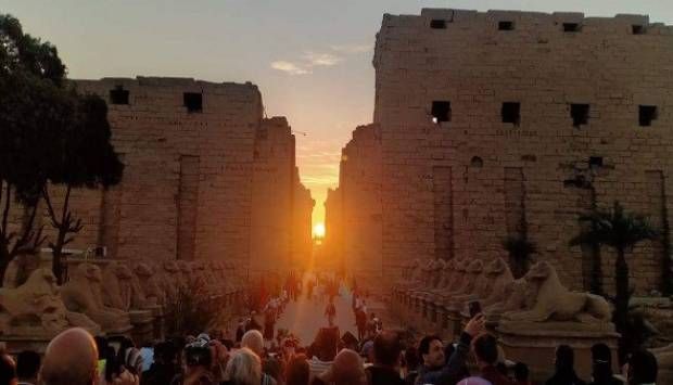 الشمس تتعامد على معبد الكرنك