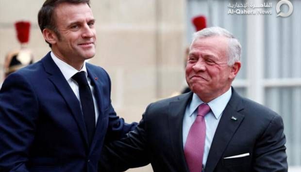 العاهل الأردني والرئيس الفرنسي يدعوان لزيادة المساعدات الإنسانية إلى غزة