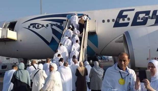 «مصر للطيران» تسير 22 رحلة لنقل الحجاج من الأراضي المقدسة اليوم