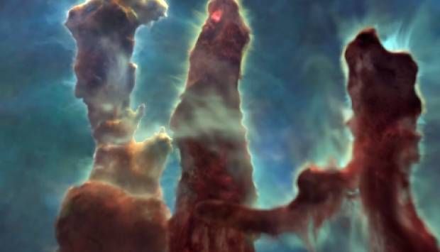 «ناسا» تعرض لقطات مختلفة لمنطقة ولادة النجوم الشهيرة (فيديو)