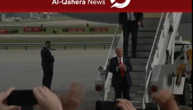 لحظة وصول ترامب لـ المشاركة في أول مناظرة رئاسية مع بايدن