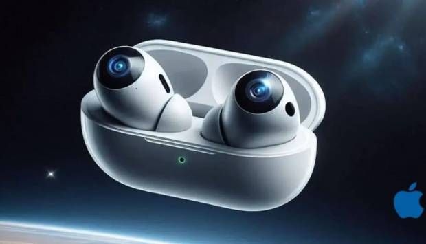 آبل تعمل على سماعات AirPods مع وحدات كاميرا مدمجة