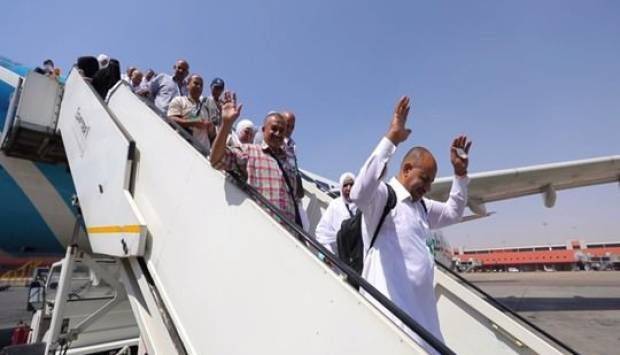 مطار القاهرة يستقبل آخر أفواج من بعثة الحج لوزارة الداخلية (صور)