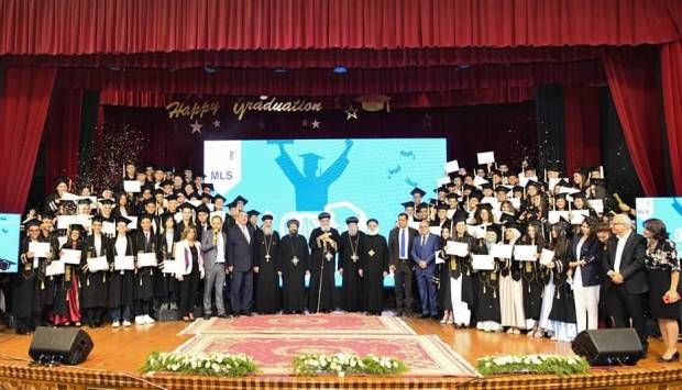 البابا تواضروس يشهد تكريم الحاصلين على الإعدادية بمدرسة المرقسية