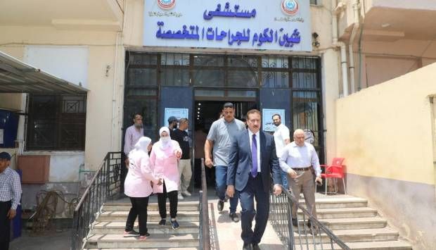 يستمع للمرضى.. محافظ المنوفية يزور مستشفى شبين الكوم للجراحات المتخصصة