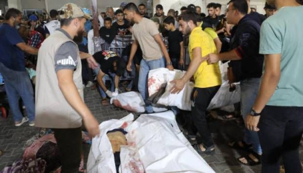 تعرض محيط مستشفى المعمداني لإطلاق نار كثيف من مسيرات تابعة للاحتلال