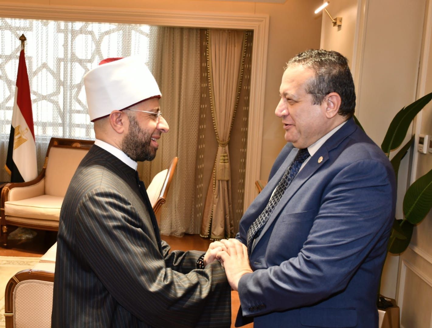وزير الأوقاف يبحث مع رئيس هيئة ضمان جودة التعليم عددا من الملفات المشتركة