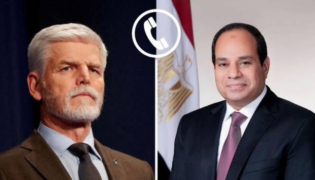 السيسي يؤكد لنظيره التشيكي ضرورة تكاتف الجهود الدولية لوقف إطلاق النار بغزة