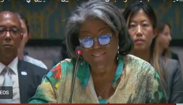 مندوبة الولايات المتحدة: نتعاون مع مصر وقطر لوقف إطلاق النار في غزة