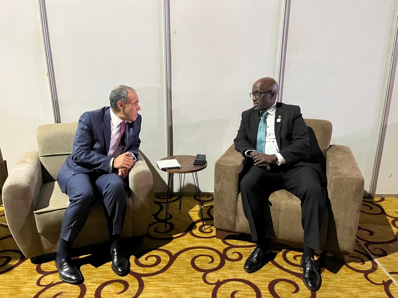 على هامش فعاليات الدورة السادسة لاجتماع القمة التنسيقية للاتحاد الأفريقي.. وزير الخارجية المصري يلتقي مع وزير خارجية رواندا