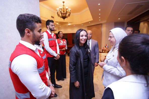 وزيرة التضامن تتفقد الهلال الأحمر المصري وتعلن تقديم 24 ألف طن مساعدات لغزة