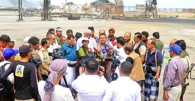 أخبار اليمن : من ميناء الحديدة.. الديلمي: لن نتغاضى عن أي عدوان