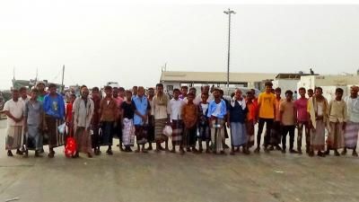 أخبار اليمن : عودة 55 صياداً يمنياً من سجون إريتريا