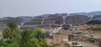 أخبار اليمن : أمطار غزيرة وسيول في هذه المناطق