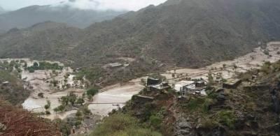 أخبار اليمن : أمطار غزيرة وبَرَد وتحذير من السيول والرياح