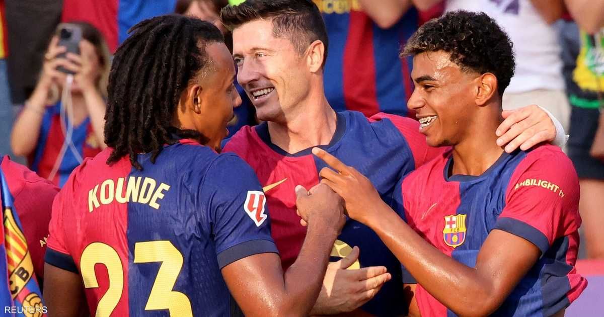 العالم اليوم - يامال وليفاندوفسكي يقودان برشلونة لعبور بلباو