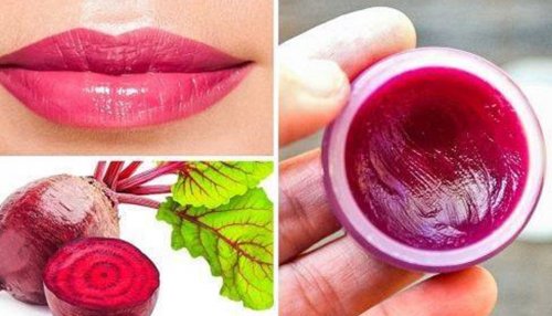 لونها هيبقى وردي فاتح..طريقة ذكية لاستخدام البنجر في توريد الشفايف والخدود.. يارتني جربتها من زمان!