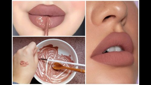 بملعقة نشا اعملي روج الشفايف الطبيعي الثابت بألوان جذابة ومختلفة بمكونات طبيعية 100%