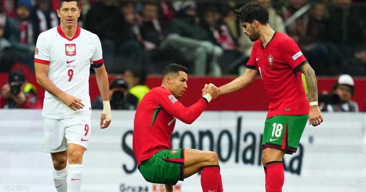 العالم اليوم - رونالدو يسجل في فوز برتغالي مريح على بولندا