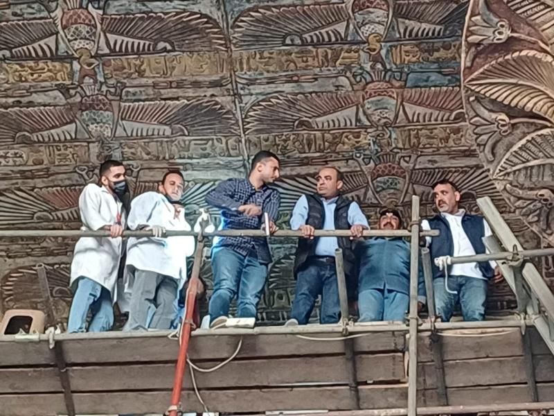 جولة تفقدية للوقوف على مستجدات أعمال مشروعي ترميم معبد اسنا بالأقصر ومعبد...