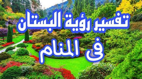 تفسير البستان في الحلم رؤية بستان في المنام