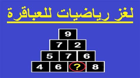 لغز صعب جدا للاذكياء مع الحل 2025