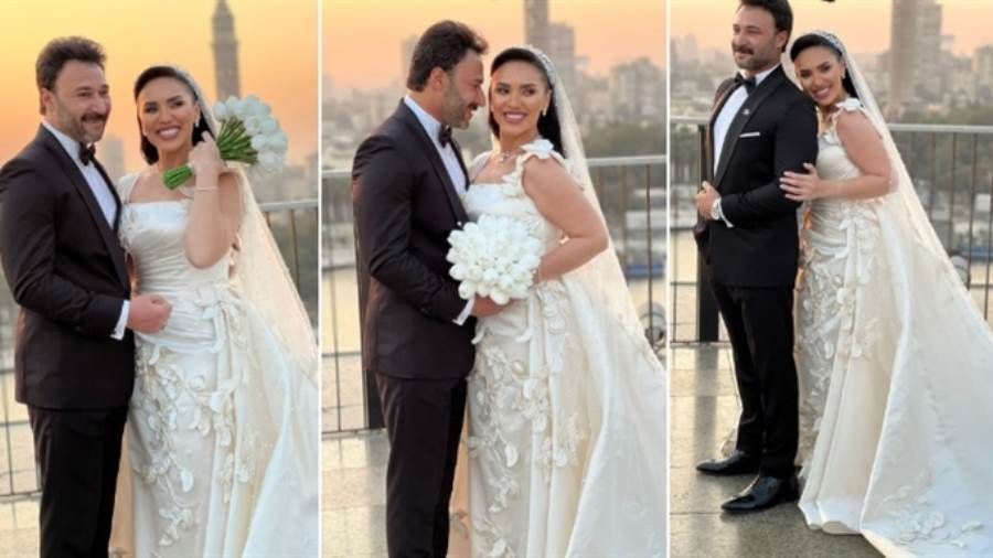  الصور الأولى من حفل زفاف مي فاروق ومحمد العمروسي تحتفل المطربة مي فاروق بحفل زفافها اليوم على خطيبها الفنان محمد العمروسي ليكون أول حفل زفاف فني في 2025.وارت إقرأ المزيد