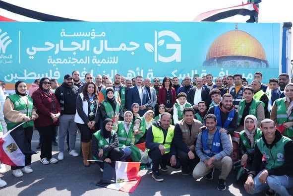 التحالف الوطني يُطلق قافلته العاشرة لإغاثة غزة بـ300 شاحنة مساعدات