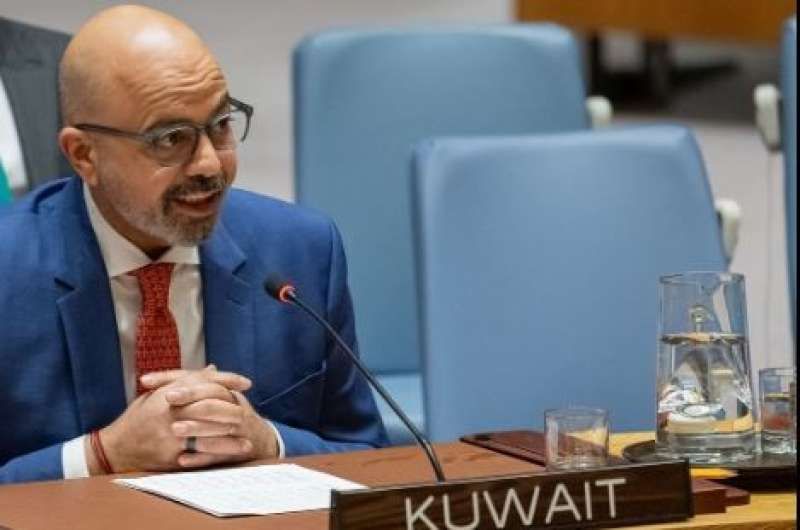 مندوب دولة الكويت لدى الامم المتحدة: القضية الفلسطينية الاختبار الأبرز أمام شرعية...