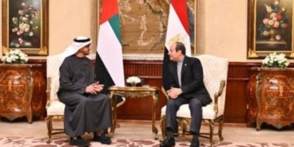 الرئيس السيسى: سعدت باستقبال أخى الشيخ محمد بن زايد فى بلده الثانى مصر