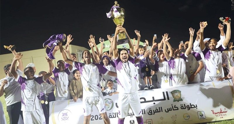 سيح السندة يتوج ببطولة كأس جعلان للفرق الأهلية