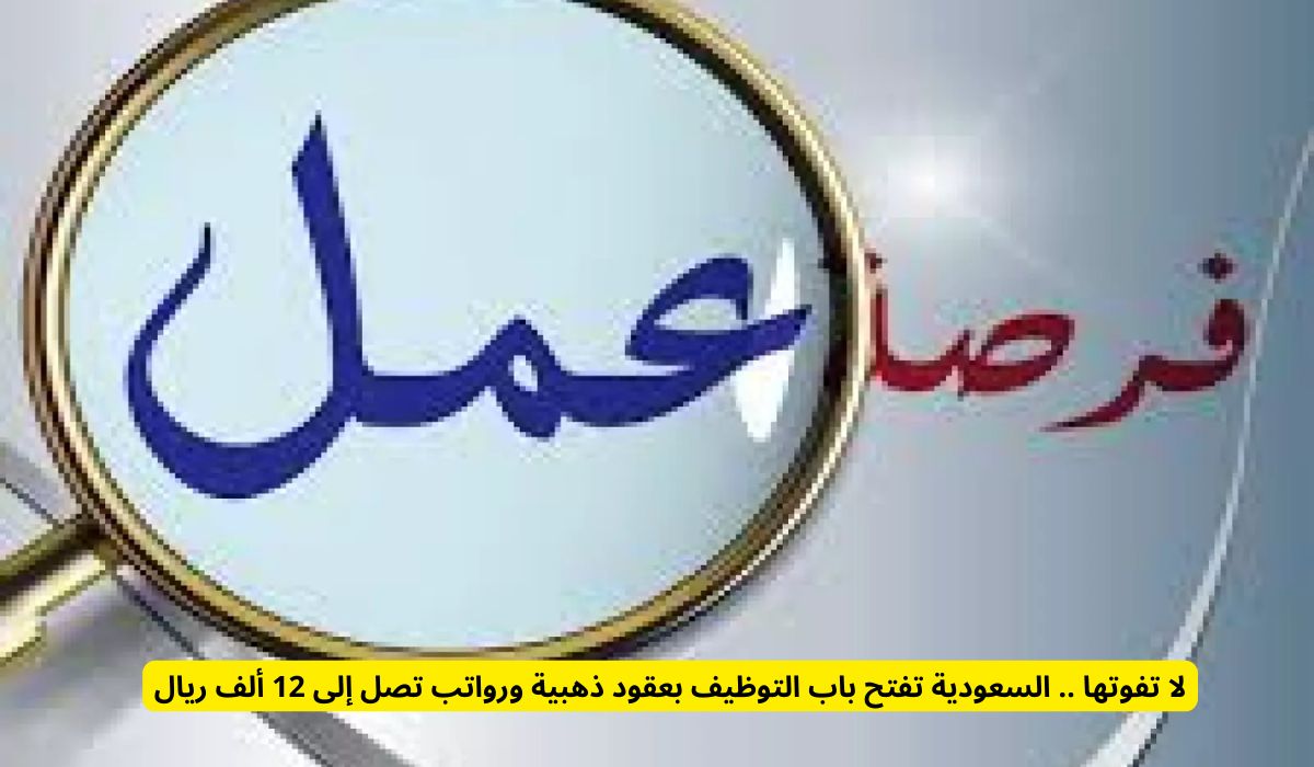 لا تفوتها .. السعودية تفتح باب التوظيف بعقود ذهبية ورواتب تصل إلى 12 ألف ريال