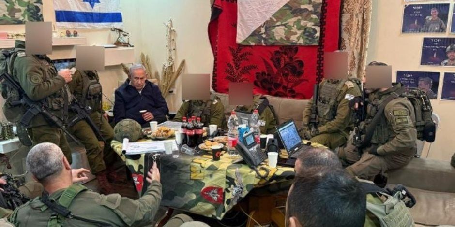 نتنياهو يجرى تقييما للوضع فى المخبأ مع الوزراء ومؤسسة الدفاع