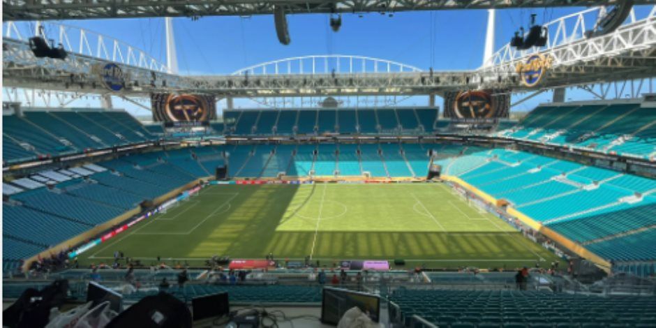 ملعب "هارد روك" جاهز لمواجهة الأهلى ضد إنتر ميامى.. فيديو وصور