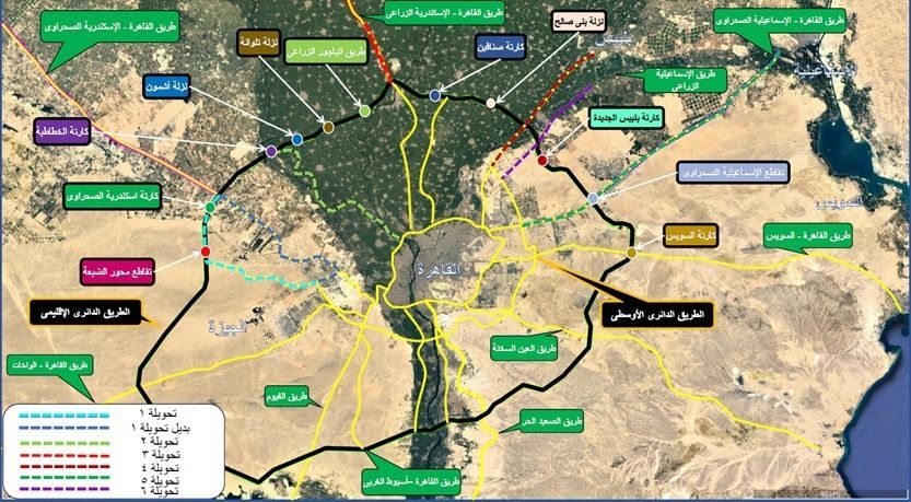 عاجل: خريطة الطرق البديلة لـ”الدائري الإقليمي” بعد إغلاقه