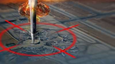 أخبار اليمن : استهداف مطار اللد في "يافا" المحتلة