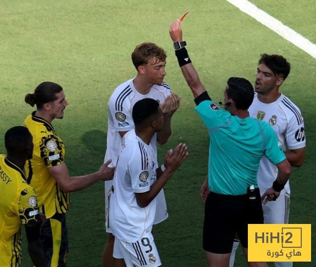 عاجل: انقسام بين الجمهور بسبب طرد هويسين ضد دورتموند