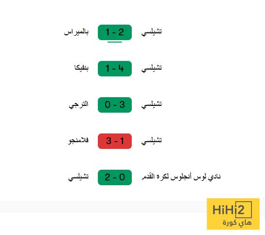 عاجل: نتائج أخر 5 مباريات لتشيلسي قبل ملاقاة فلومينينسي