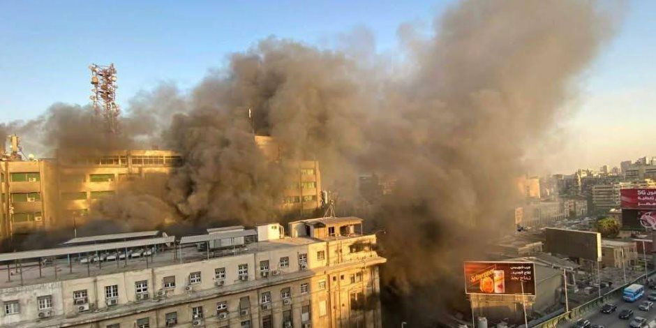 النيابة العامة تستكمل تحقيقاتها في واقعة حريق سنترال رمسيس