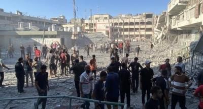 11 شهيداً في مخيم الشاطئ بغزة