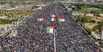 أخبار اليمن : مسيرة جماهيرية كبرى بصنعاء نصرة لغزة