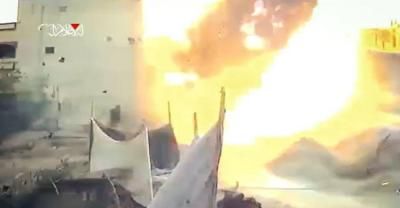 أخبار اليمن : تدمير آليات عسكرية صهيونية بغزة