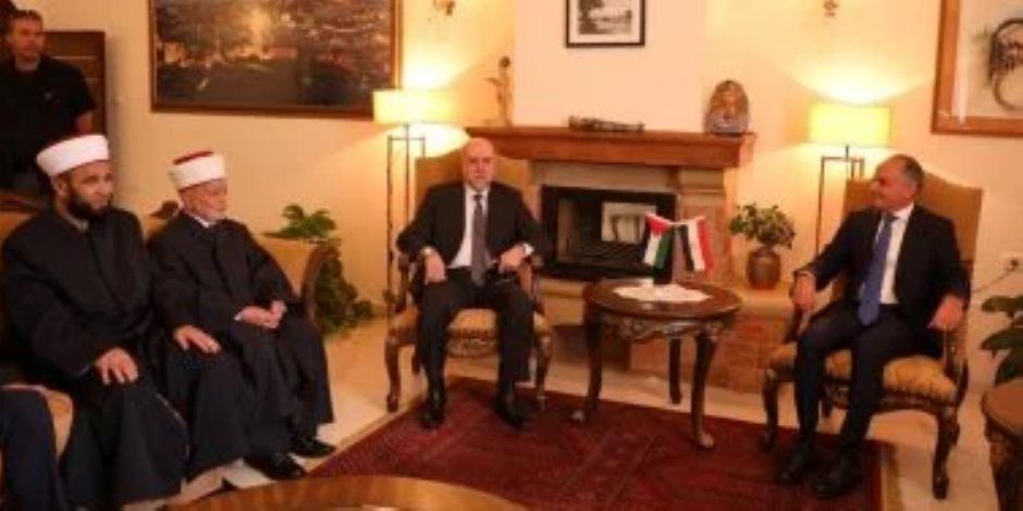 سفير مصر برام الله يستقبل وفدًا من رجال الدين الفلسطينيين دعمًا للموقف المصرى