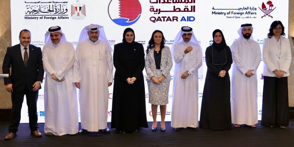 وزيرة التضامن تشهد احتفالية التعاون المصري القطري لتلبية الاحتياجات الإنسانية العاجلة بقطاع غزة