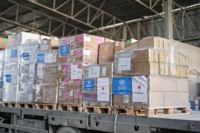 أخبار اليمن : منظمة ترسل إمدادات طبية لقطاع غزة