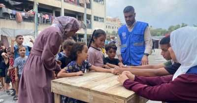 أخبار اليمن : الأونروا: واحد من كل 5 أطفال بغزة فاتته اللقاحات