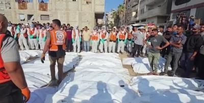 أخبار اليمن : انتشال جثامين 20 شهيداً من عيادة في غزة