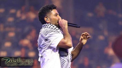 أحمد سعد يرد بقوة على انتقادات رفع شال فلسطين